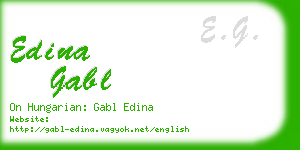 edina gabl business card